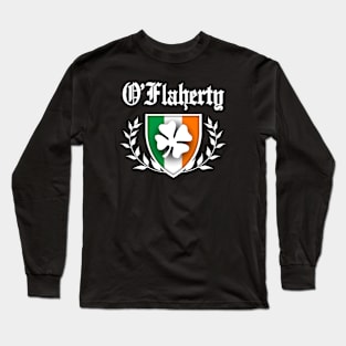 O'Flaherty Shamrock Crest Long Sleeve T-Shirt